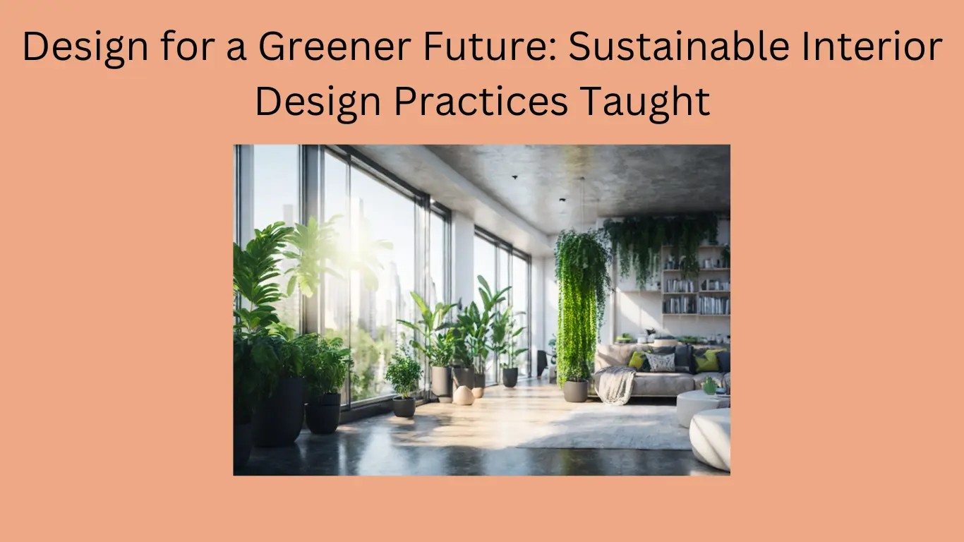 Design for a Greener Future: Sustainable Interior Design Practices Taught